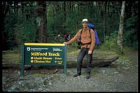 Beginn der Wanderung auf dem Milford Track