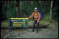 Beginn der Wanderung auf dem Milford Track