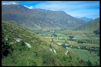 Unterer Anstieg der Cardrona Range Road