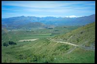 Oberer Anstieg der Cardrona Range Road