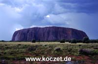 Regen am Ayers Rock