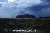 Regen am Ayers Rock