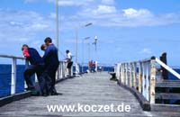 Angler an der Jetty von Kingscote