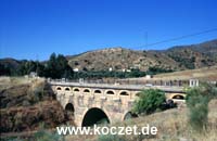 Brücke zwischen Alora und El Chorro