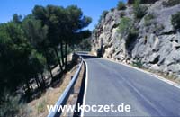 Straße im Parque Ardales